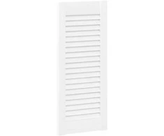 Spintelės durelės, 4vnt., baltos, 61,5x29,5cm, žaliuzių dizaino