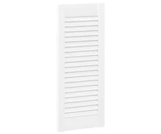 Spintelės durelės, 4vnt., baltos, 69x29,5cm, žaliuzių dizaino
