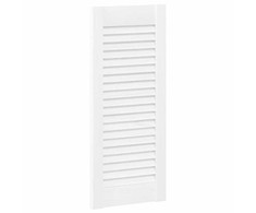 Spintelės durelės, baltos, 61,5x29,5cm, žaliuzių dizaino