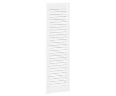Spintelės durelės, baltos, 99x29,5cm, žaliuzių dizaino