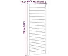 Spintelės durys su durimis 4 vnt. Natūrali 110 x 49,5 cm