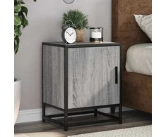 Spintelės prie lovos 2 vnt Pilka Sonoma 40x31x50 cm