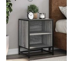 Spintelės prie lovos 2 vnt Pilka Sonoma 40x31x50 cm