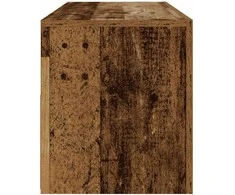 Spintelės prie lovos 2 vnt su šviesos diodais Old Wood