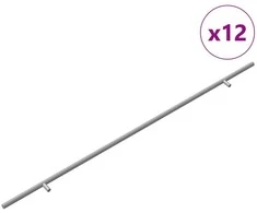Spintelės rankena 12 pcs Sidabro 800 mm Nerūdijantis Plienas