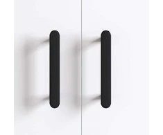 Spintelės rankena 2 pcs Juoda 121 x 16.6 x 28.3 mm Geležis