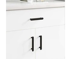 Spintelės rankena 2 pcs Juoda 121 x 16.6 x 28.3 mm Geležis