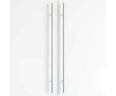 Spintelės rankena 2 pcs Sidabro 900 mm Nerūdijantis Plienas