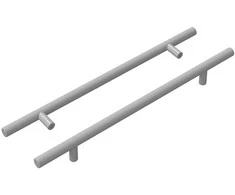 Spintelės rankena 2 pcs Sidabro 300 mm Nerūdijantis Plienas