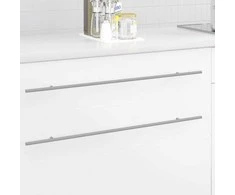 Spintelės rankena 2 pcs Sidabro 800 mm Nerūdijantis Plienas