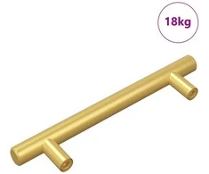 Spintelės rankena 510 pcs Auksinė 150 mm Nerūdijantis Plienas