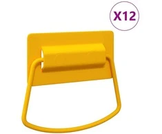 Spintelės Rankenos 12 vnt. Garstyčių 85 x 45 mm Metalas