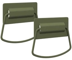 Spintelės Rankenos 2 vnt. Alyvuogių žalia 85 x 45 mm Metalas