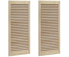 Spintelės durys su durimis 2 pcs Natūrali 49,5 x 2,1 x 110 cm