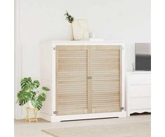 Spintelės durys su durimis 2 pcs Natūrali 110 x 2,1 x 59,5 cm
