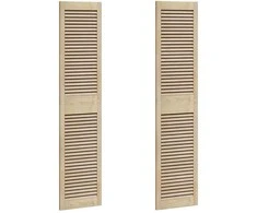 Spintelės durys su durimis 2 pcs Natūrali 170 x 2,1 x 39,5 cm