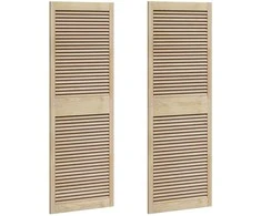 Spintelės durys su durimis 2 pcs Natūrali 170 x 2,1 x 59,5 cm