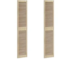 Spintelės durys su durimis 2 pcs Natūrali 201 x 2,1 x 39,5 cm