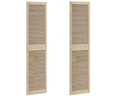 Spintelės durys su durimis 2 pcs Natūrali 201 x 2,1 x 49,5 cm
