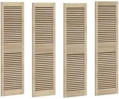 Spintelės durys su durimis 4 pcs Natūrali 140,5 x 2,1 x 39,5 cm