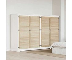 Spintelės durys su durimis 4 pcs Natūrali 140,5 x 2,1 x 59,5 cm