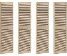 Spintelės durys su durimis 4 pcs Natūrali 201 x 2,1 x 59,5 cm