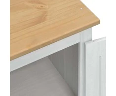 Spintos Balta 55 x 38 x 170 cm Kietos pušies mediena