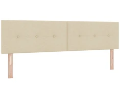 Spyruoklinė lova su čiužiniu Kreminė 180 x 200 cm Audinys
