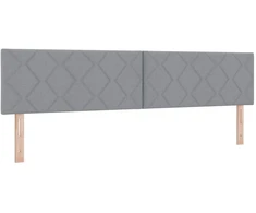 Spyruoklinė lova su čiužiniu Šviesiai pilka 200 x 200 cm