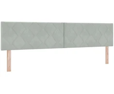 Spyruoklinė lova su čiužiniu Šviesiai pilka 200 x 200 cm