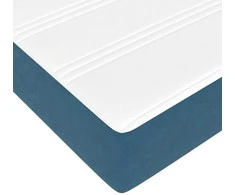 Kiemas lova su čiužiniu Tamsiai mėlyna 200 x 200 cm audinys