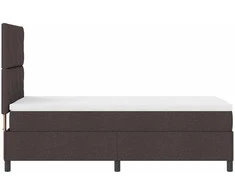 Kiemas lova su čiužiniu Tamsiai rudas 100 x 200 cm audinys