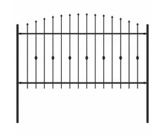 Spyruoklinė tvora Asten Juoda 200 x 150 cm