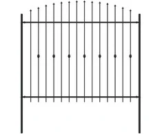 Spyruoklinė tvora Asten Juoda 200 x 200 cm