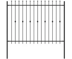 Spyruoklinė tvora Asten Juoda 200 x 200 cm