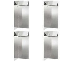 Sraigių tvora 4 pcs Sidabro 10 x 10 x 25 cm