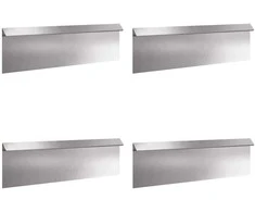 Sraigių tvora 4 pcs Sidabro 100 x 3,5 x 25 cm
