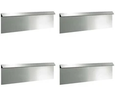 Sraigių tvora 4 pcs Sidabro 100 x 3,5 x 25 cm Cinkuota plienas