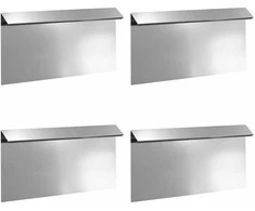 Sraigių tvora 4 pcs Sidabro 50 x 3,5 x 25 cm Cinkuota plienas
