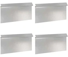 Sraigių tvora 4 pcs Sidabro 50 x 3,5 x 25 cm