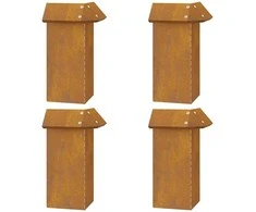 Sraigių tvoros 12 pcs 100 x 3,5 x 25 cm Rūdijanti