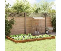 Sraigių tvoros 16 pcs 100 x 3,5 x 25 cm Rūdijanti