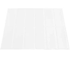 Stačiakampė plytelė 20 pcs Balta 29 x 23 x 0,08 cm