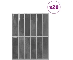 Stačiakampė plytelė 20 pcs Pilka 29 x 23 x 0,08 cm