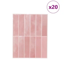 Stačiakampė plytelė 20 pcs Rožinė 29 x 23 x 0,08 cm