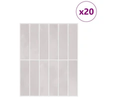 Stačiakampė plytelė 20 pcs Smėlio 29 x 23 x 0,08 cm
