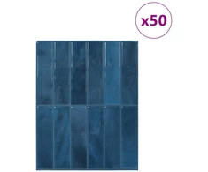 Stačiakampė plytelė 50 pcs Mėlyna 29 x 23 x 0,08 cm