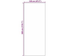 Durų kilimėlis Antracito ir juoda 120 x 300 cm 100% poliamidas