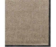 Durų kilimėlis Bežinė ir juoda 120 x 250 cm 100% poliamidas