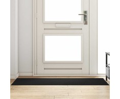 Durų kilimėlis Juoda 60 x 180 cm 100% poliamidas